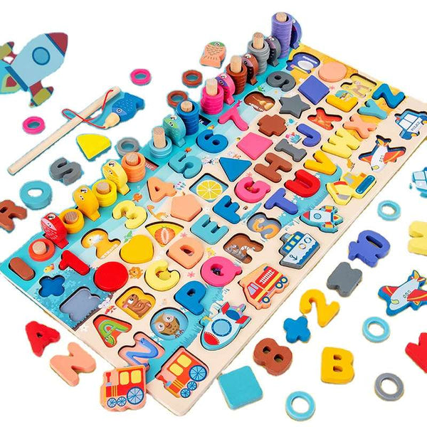 بورد منتسوري 7×1 خشب تعليمي