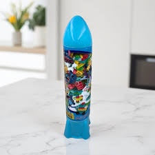 مجموعة مكعبات بناء شكل صاروخ 195 قطعة