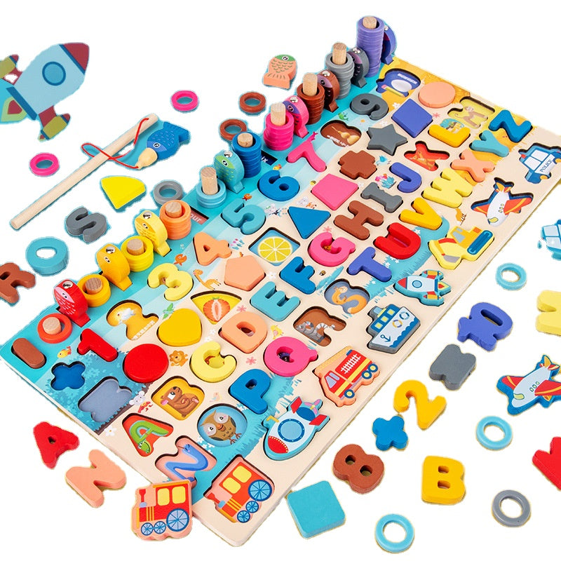 بورد منتسوري 7×1 خشب تعليمي